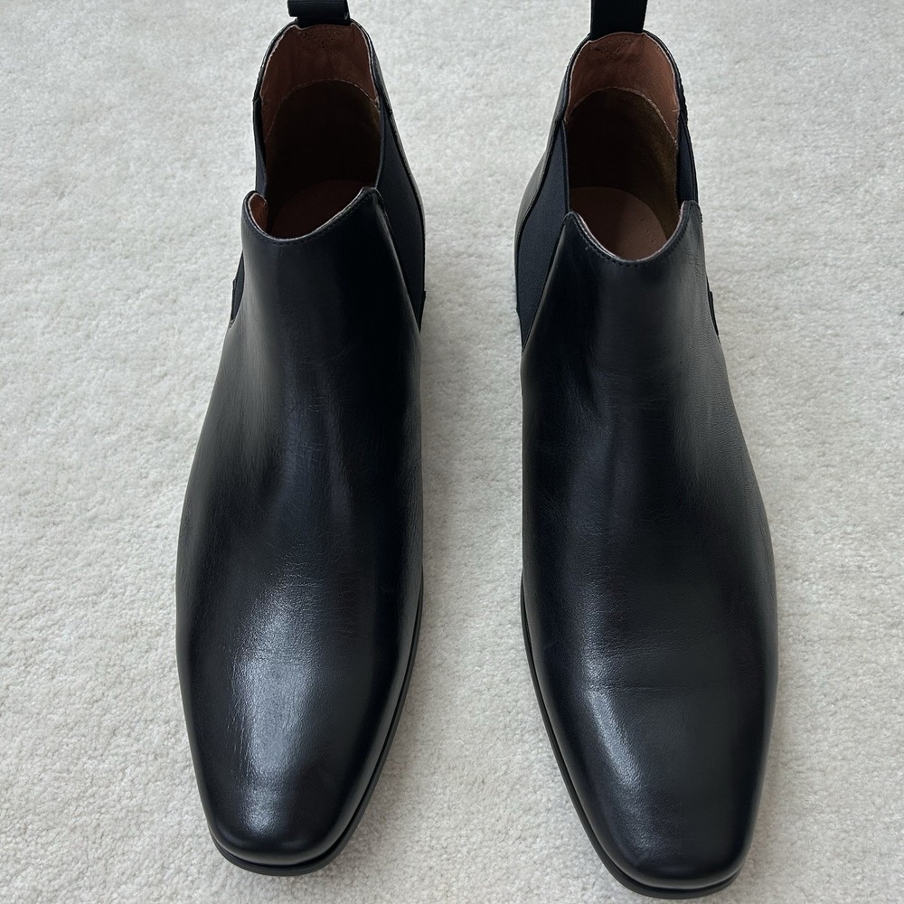 Florsheim Barrett Plain Toe Dress Chelsea Boots Men's 10 EE Slip On Leather - Picture 3 of 8